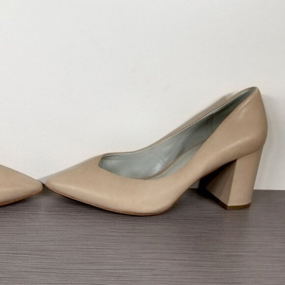 1.State Saffy Pointed Toe Pump, Nude Leather, Womens Size 9 M / 40 - Picture 9 of 13